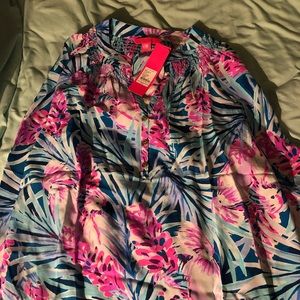 Lilly Pulitzer Elsa top, Tweetheart print.